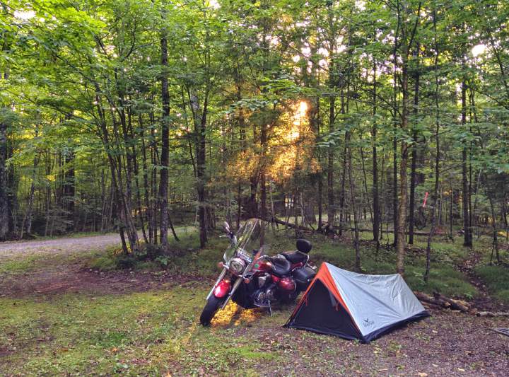 a-motorcycle-and-a-tent