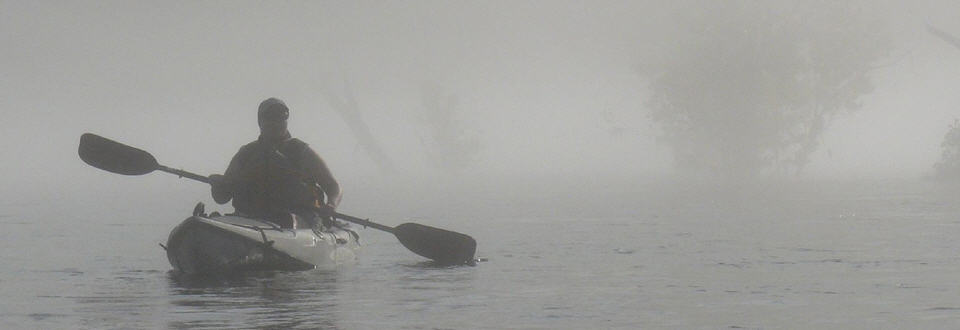 kayak-misty-morning by FreeWine